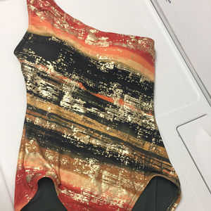 Pacific Sunset One-shoulder, One Piece Swimsuit